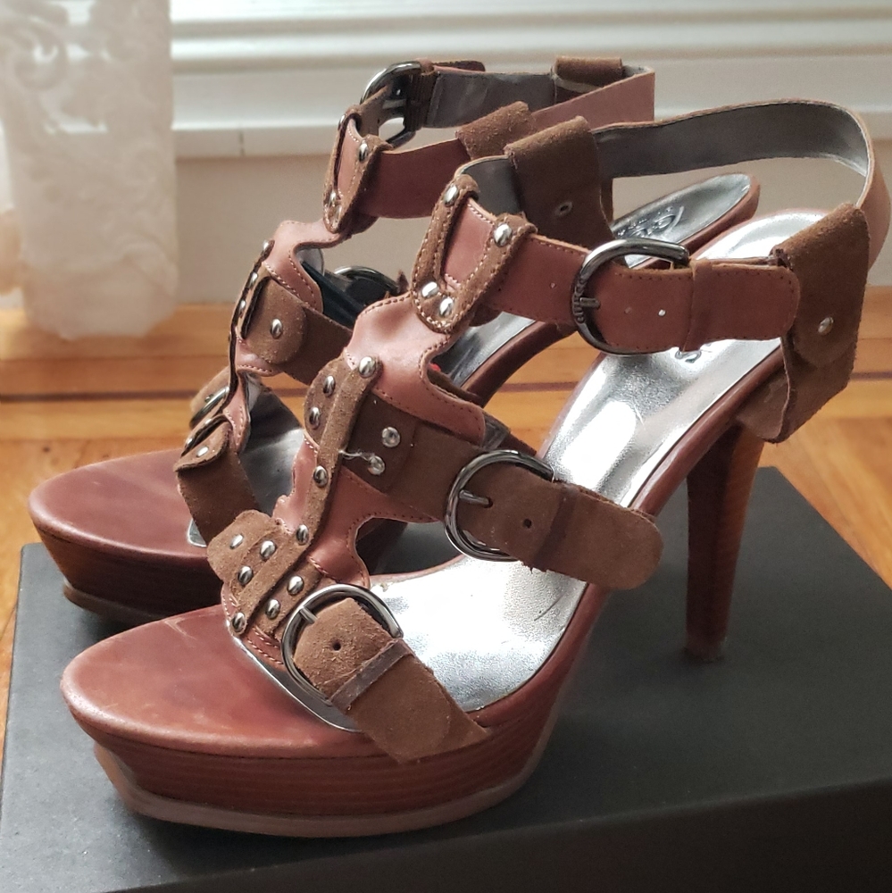 Guess leather heels